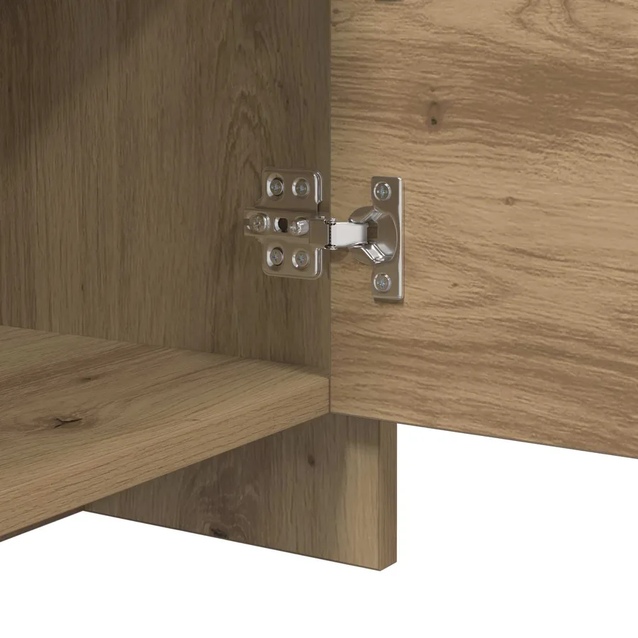 Ensemble meuble TV 90 x 35 x 40 cm Chêne artisanal - 8