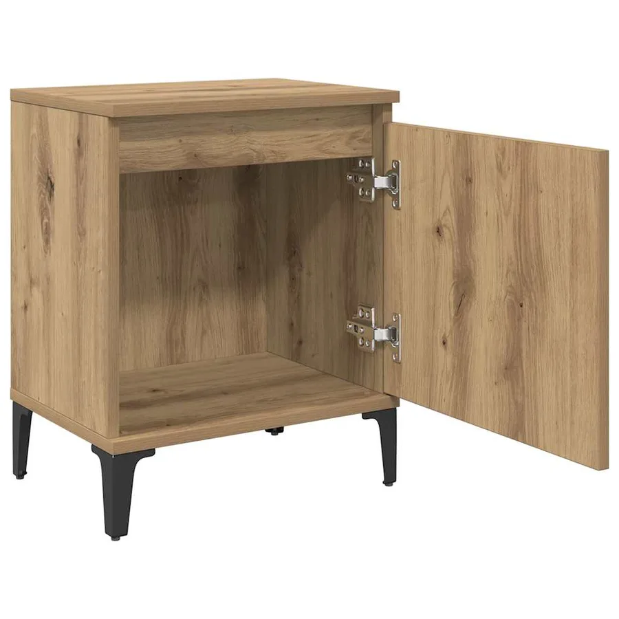 Cabinet de chevet Chêne artisanal 40 x 30 x 50 cm - 5