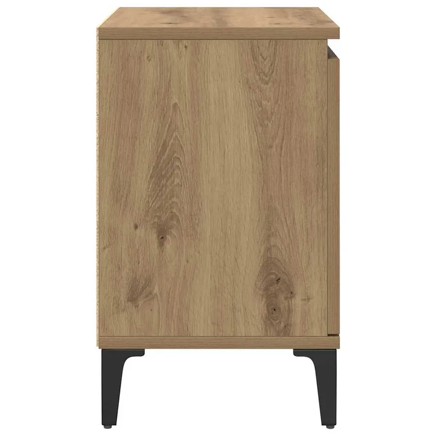 Cabinet de chevet Chêne artisanal 40 x 30 x 50 cm - 7