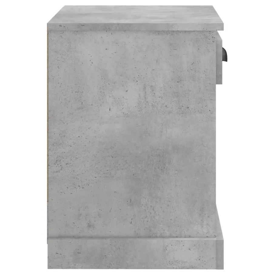 Tables de chevet 2 pcs gris béton 43x36x50 cm - 9