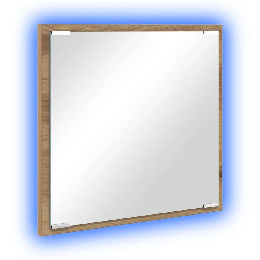 Miroir de salle de bain LED Chêne artisanal 40 x 37 x 8.5 cm - 2