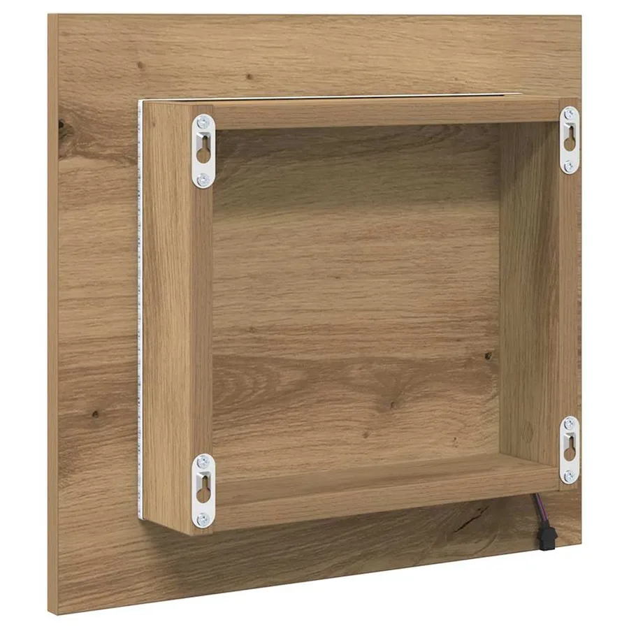 Miroir de salle de bain LED Chêne artisanal 40 x 37 x 8.5 cm - 7