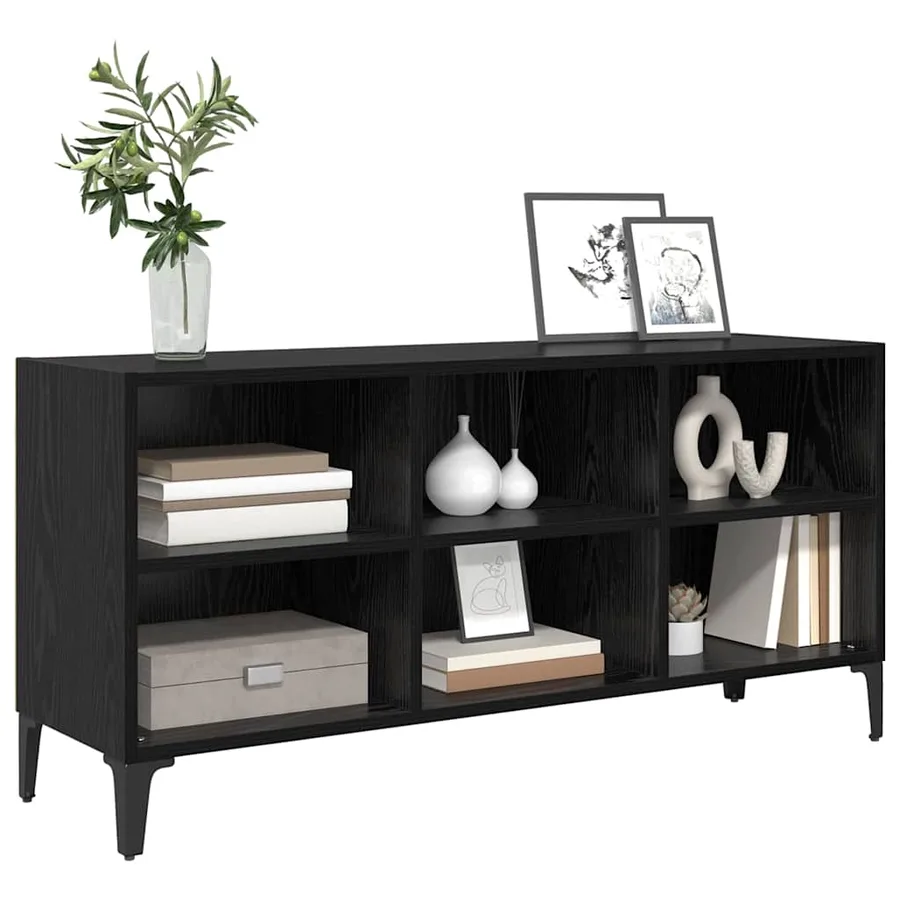 Ensemble meuble TV Noir 103,5 x 30 x 50 cm Bois d’ingénierie - 3