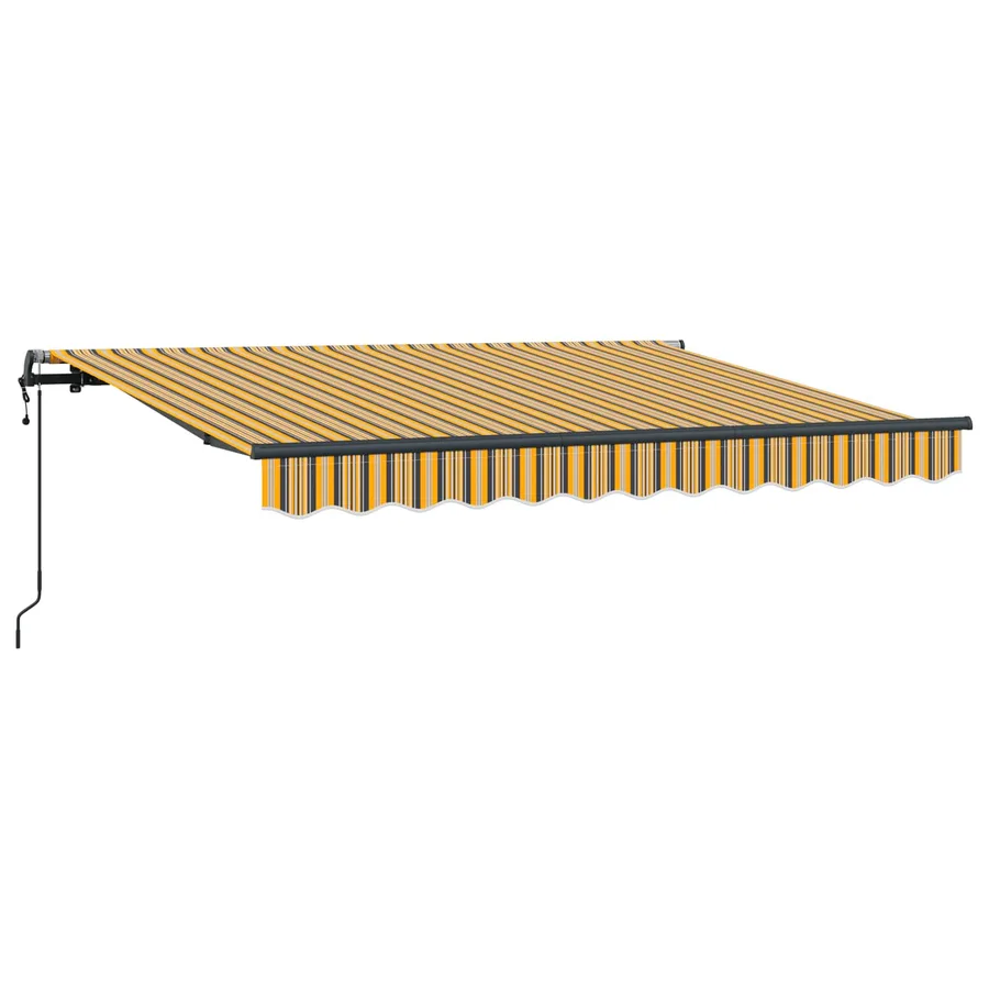 Auvent Rétractable Jaune 300 x 200 cm tissu - 2