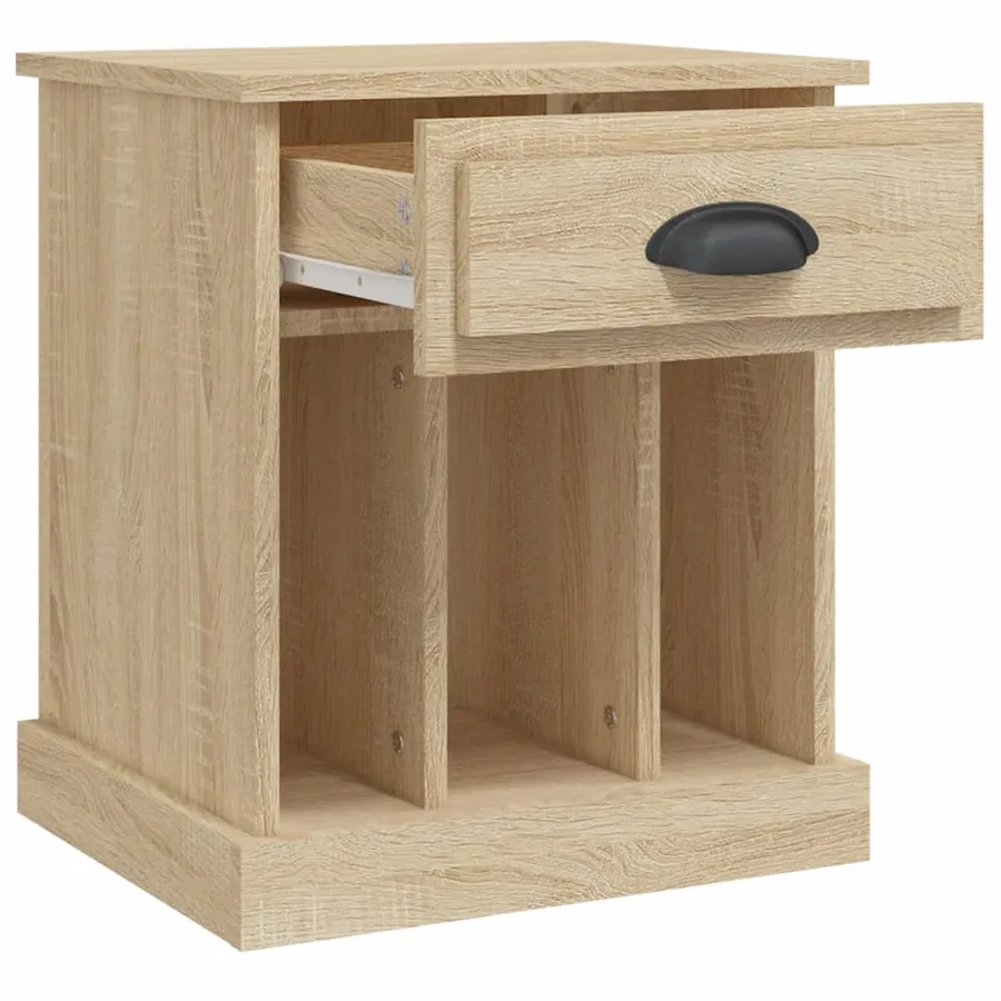 Tables de chevet 2 pcs chêne sonoma 43x36x50 cm - 7