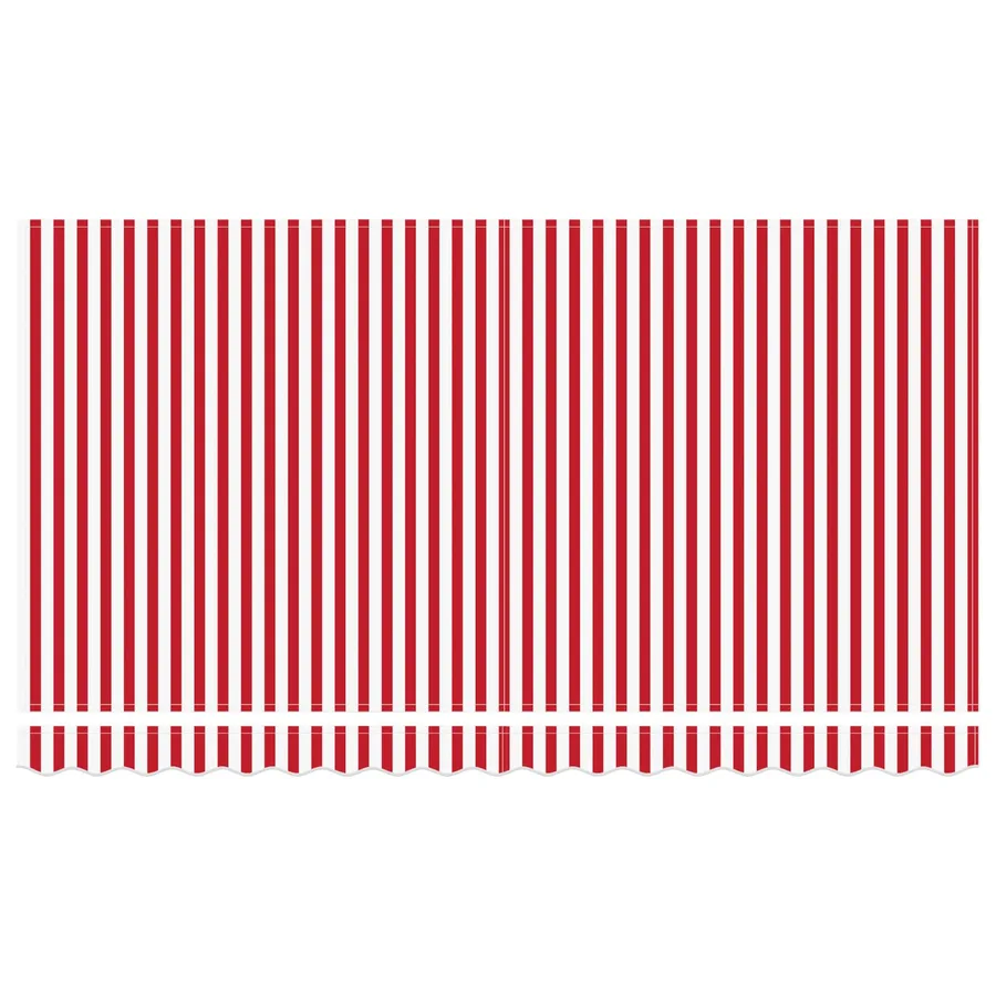 Auvent Rétractable Rouge 400 x 200 cm tissu - 6