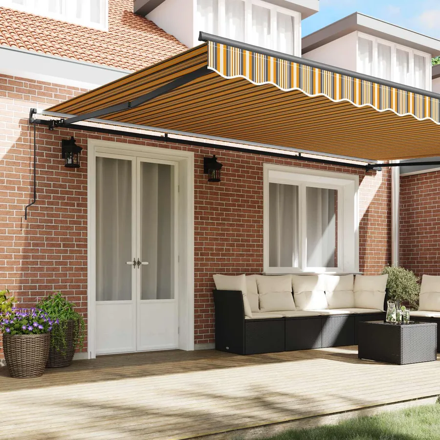 Auvent rétractable Multicolore 500 × 300 cm - 3