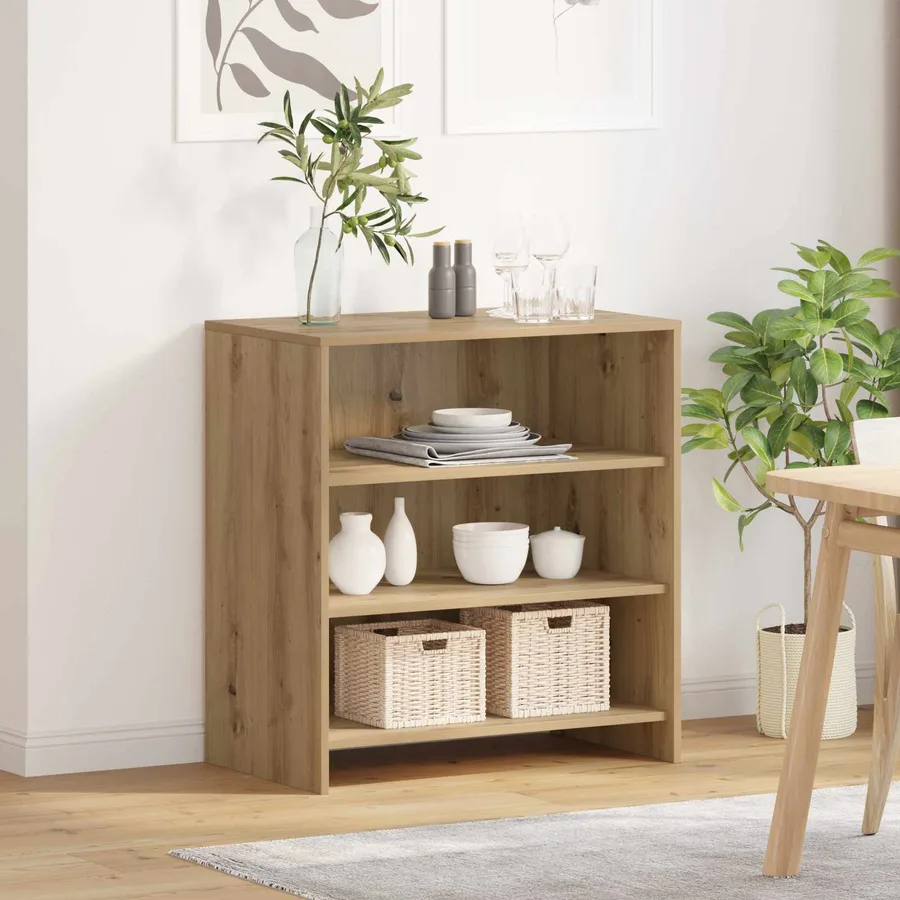 Buffet Marron 70 x 41 x 75 cm Bois d'ingénierie - 4