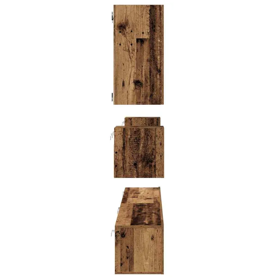 Ensemble meuble TV 8 pcs Bois Ancien Bois d'ingénierie - 10