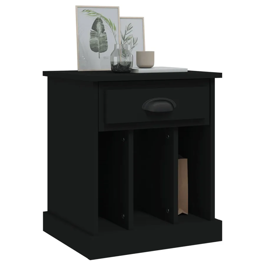 Tables de chevet 2 pcs noir 43x36x50 cm - 4