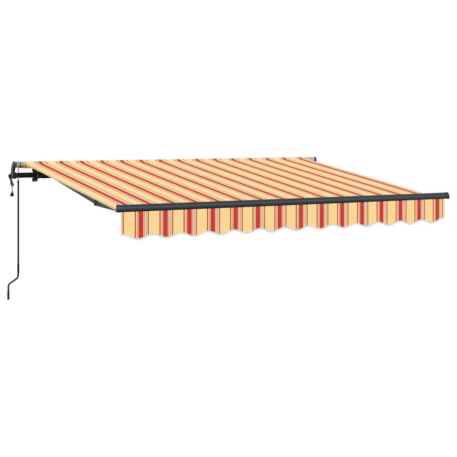 Auvent Rétractable Jaune et Orange 250 x 200 cm tissu - 2