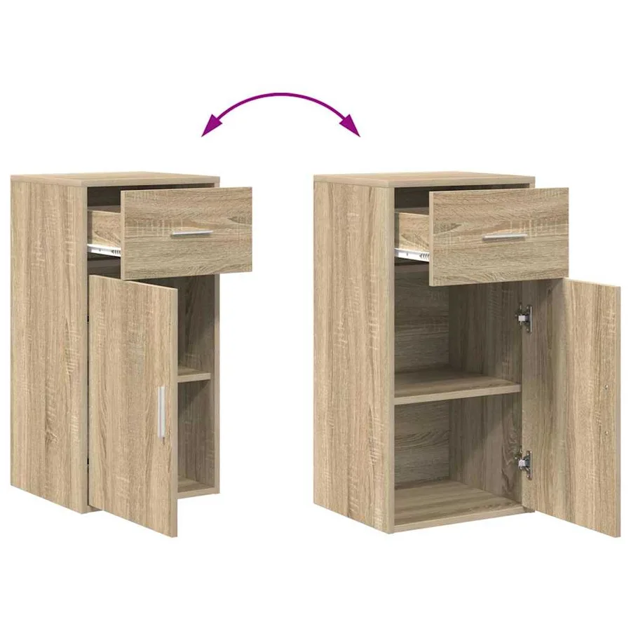 Buffet avec tiroir Chêne Sonoma 38 x 34 x 75 cm - 12