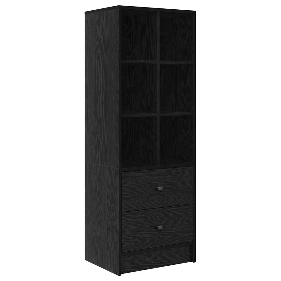 Haut Armoire avec tiroir Chêne noir 45,5 x 34 x 127 cm - 2