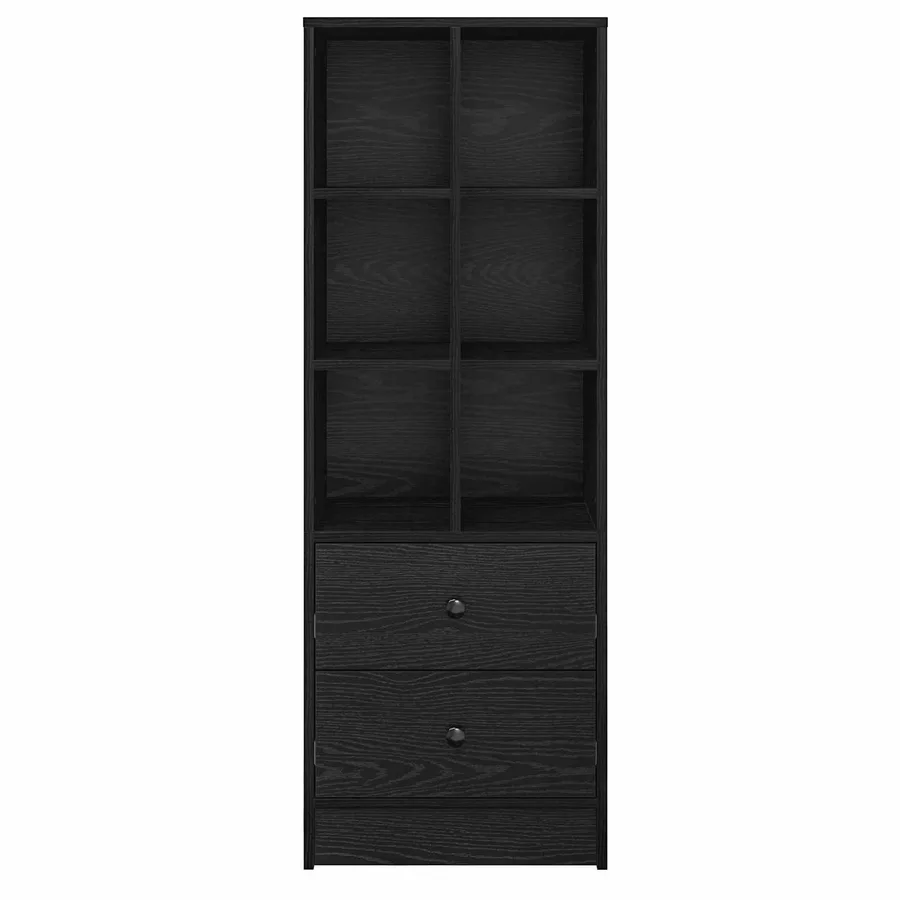Haut Armoire avec tiroir Chêne noir 45,5 x 34 x 127 cm - 6