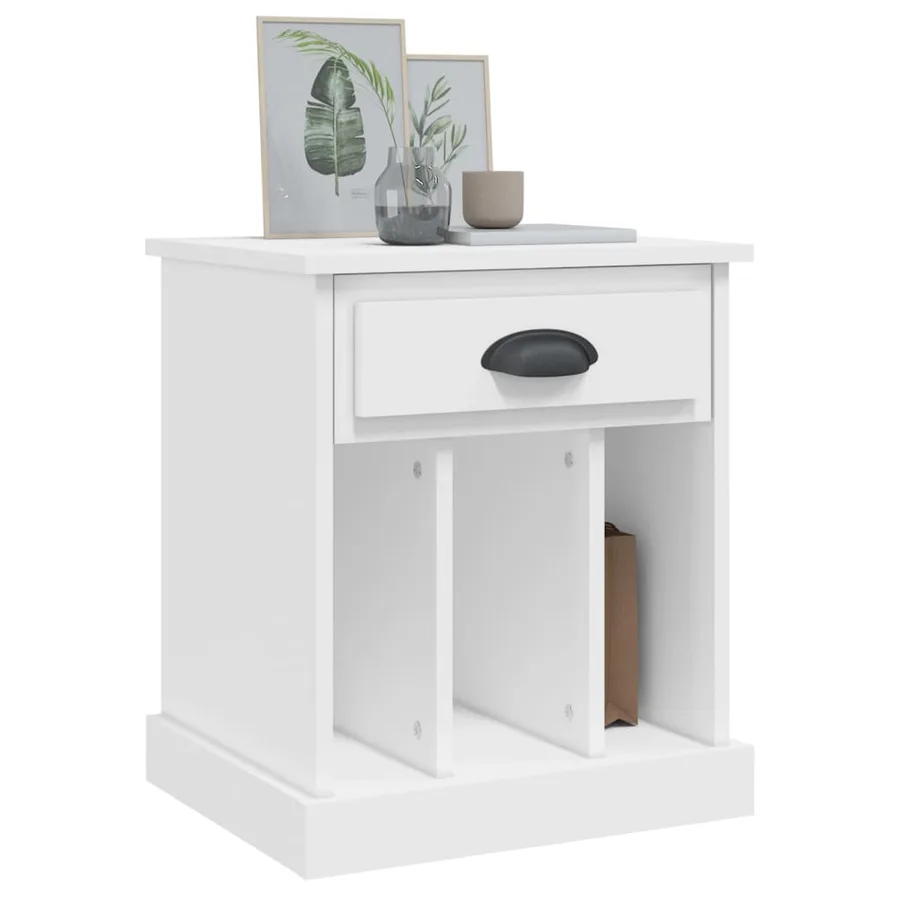 Tables de chevet 2 pcs blanc 43x36x50 cm - 4