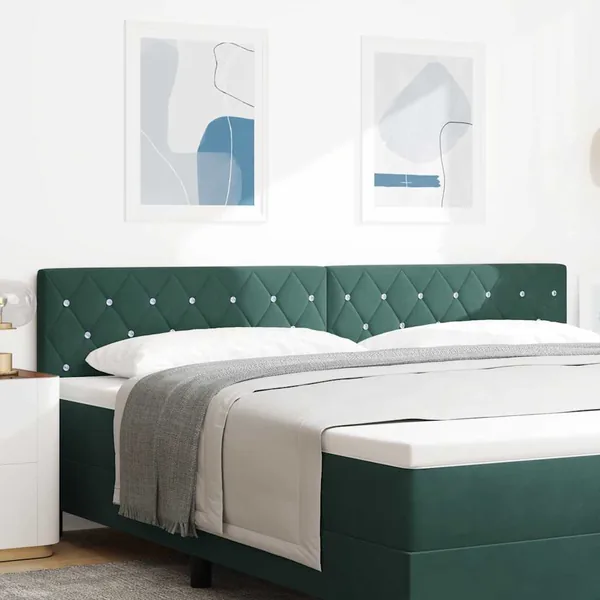 Tête de lit Vert foncé 200 cm Velours