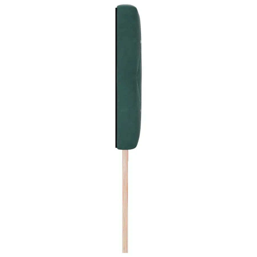 Tête de lit Vert foncé 200 cm Velours - 5