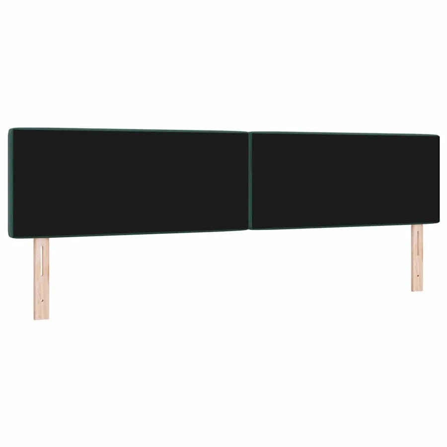 Tête de lit Vert foncé 200 cm Velours - 6