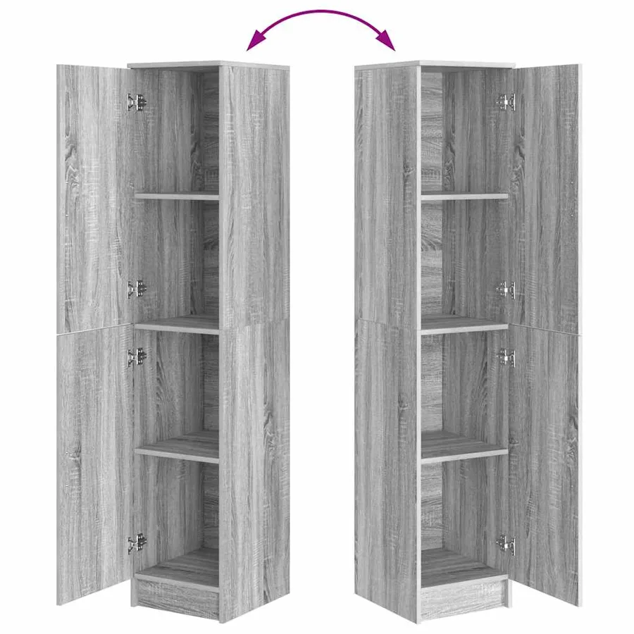 Haut Armoire Gris Sonoma 35 x 39 x 168 cm - 11