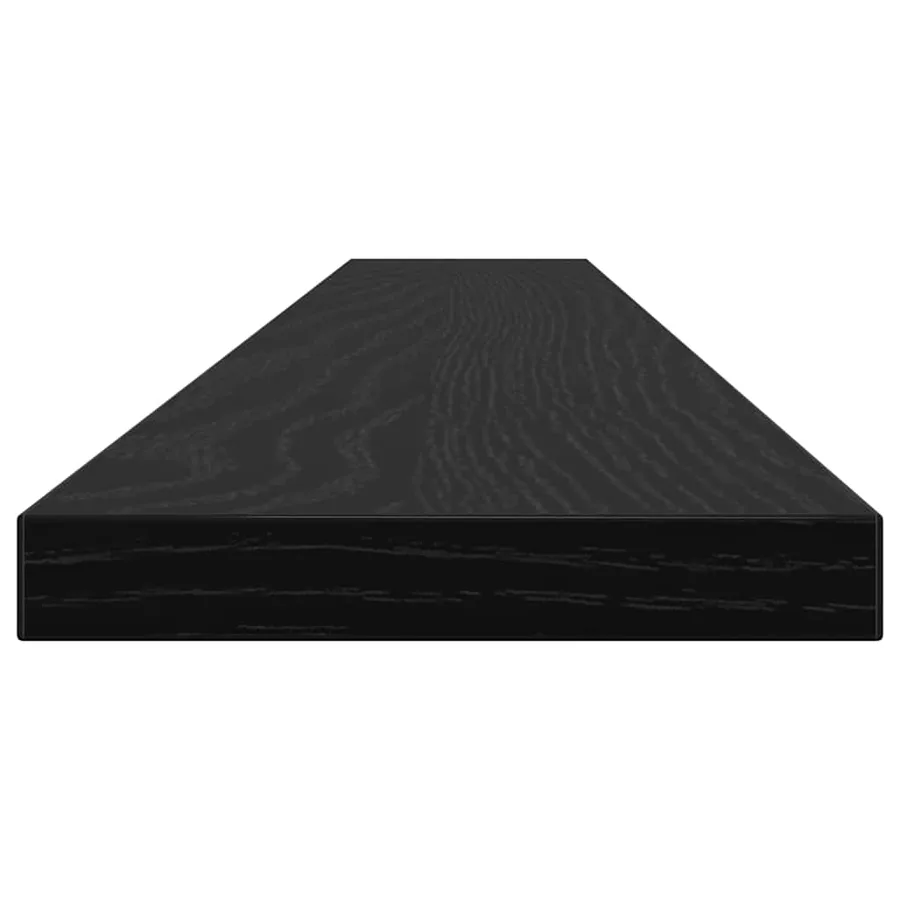 Étagère à livres 4 pcs Noir 100 x 10 x 1,5 cm Bois d'ingénierie - 7