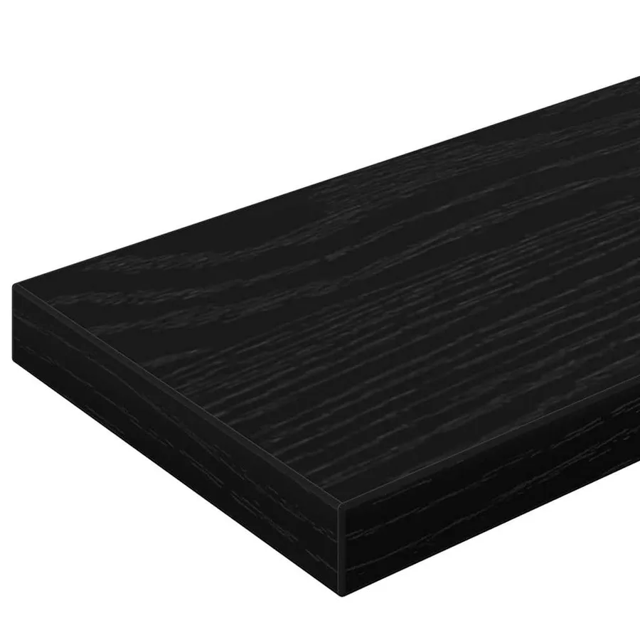 Étagère à livres 4 pcs Noir 100 x 10 x 1,5 cm Bois d'ingénierie - 9
