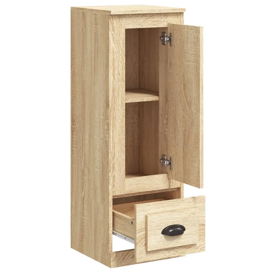 Buffet haut chêne sonoma 36x35,5x103,5 cm bois d'ingénierie - 7