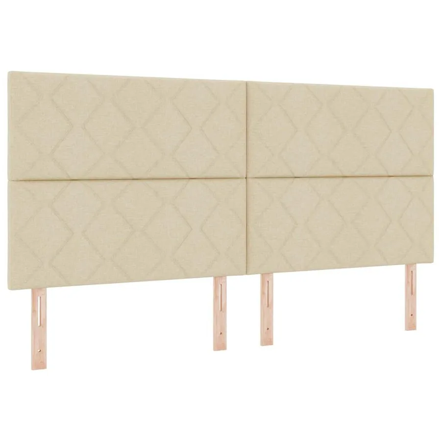 Tête de lit Crème 200 cm tissu - 2