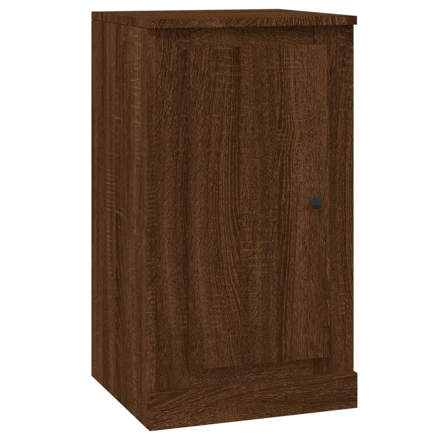 Buffet chêne marron 37,5x35,5x67,5 cm bois d'ingénierie - 2