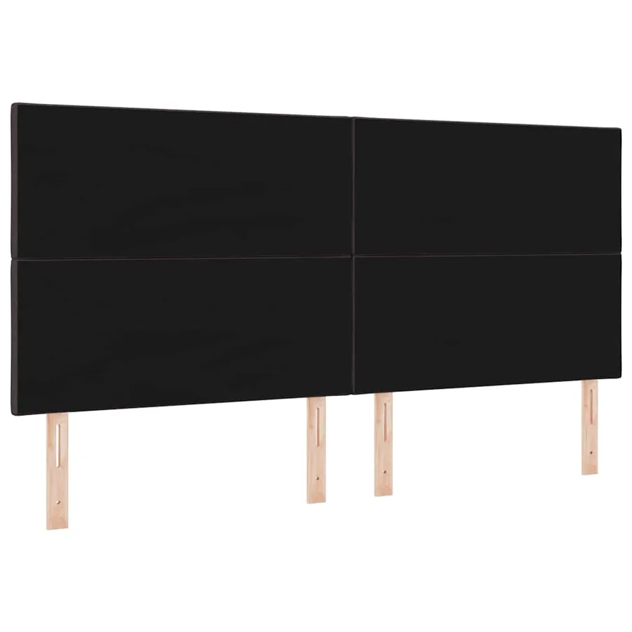 Tête de lit Marron foncé 200 cm tissu - 6