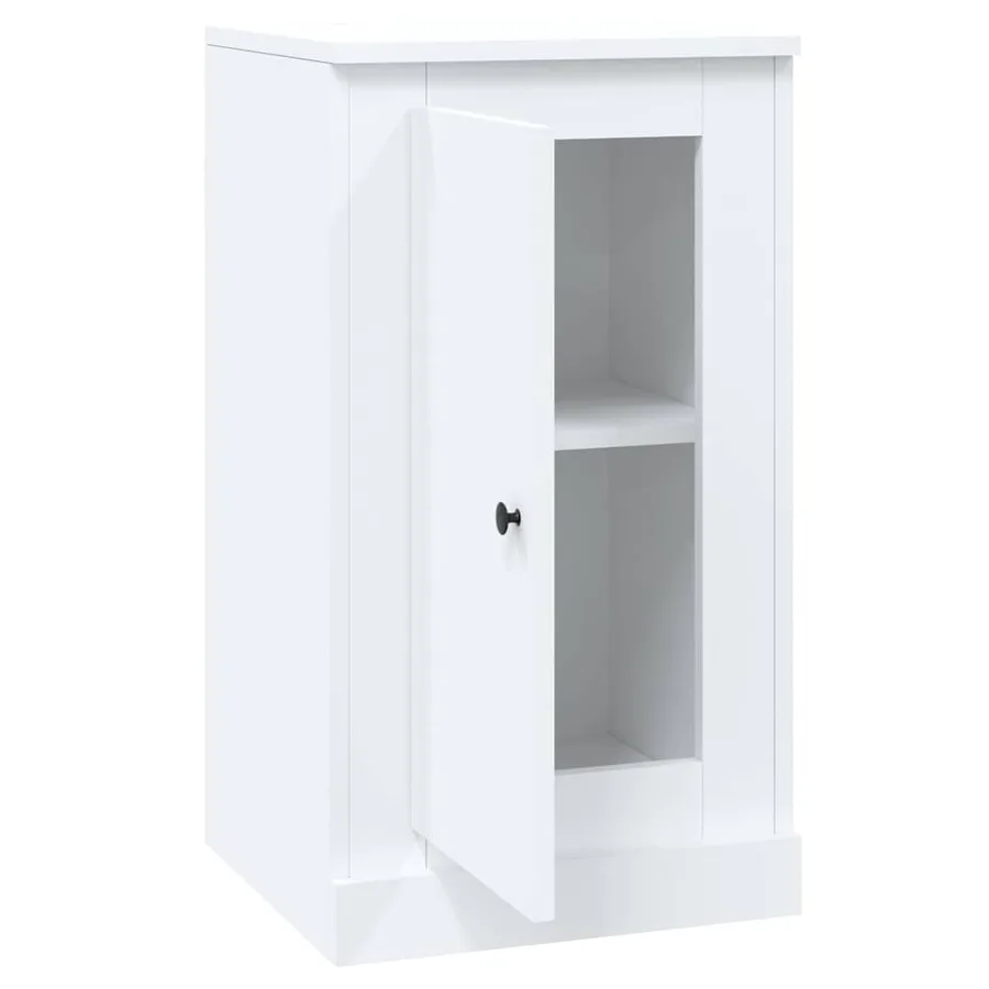Buffet blanc 37,5x35,5x67,5 cm bois d'ingénierie - 6