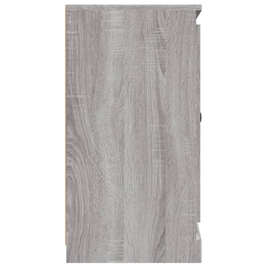 Buffet sonoma gris 70x35,5x67,5 cm bois d'ingénierie - 8