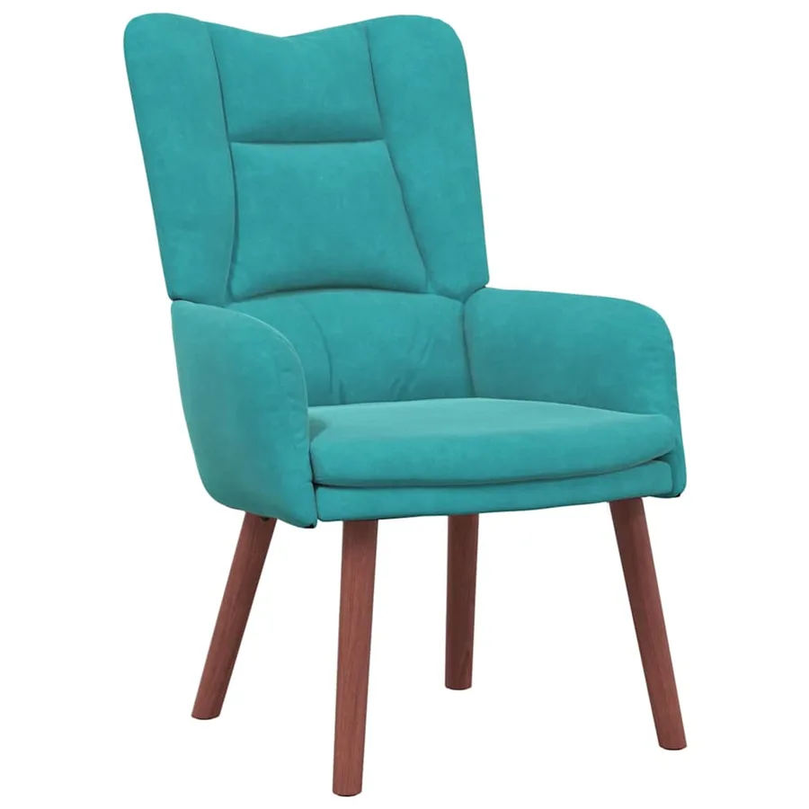 fauteuil Turquoise 63 x 67 x 94 cm Velours - 2