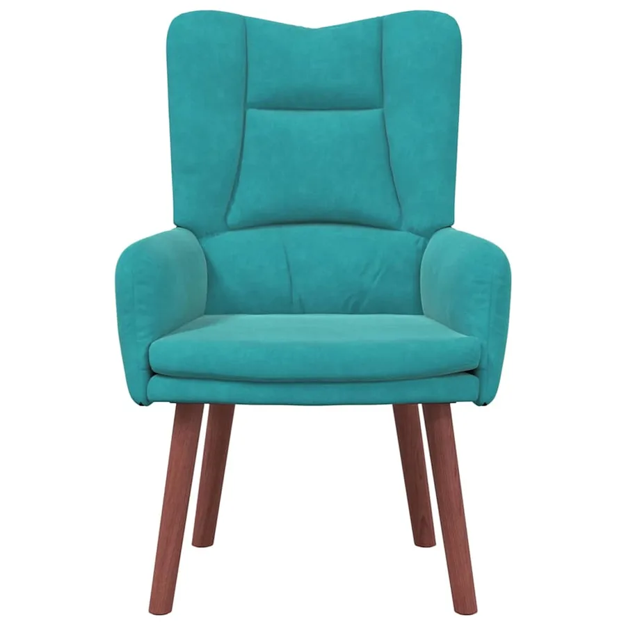 fauteuil Turquoise 63 x 67 x 94 cm Velours - 4