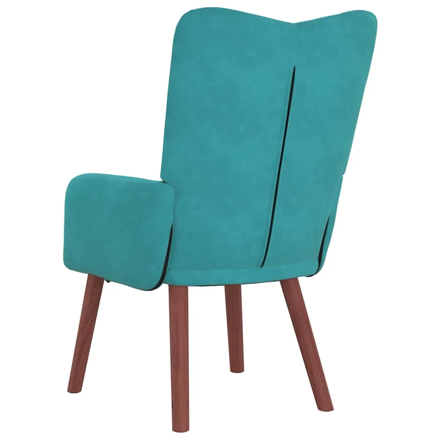 fauteuil Turquoise 63 x 67 x 94 cm Velours - 6