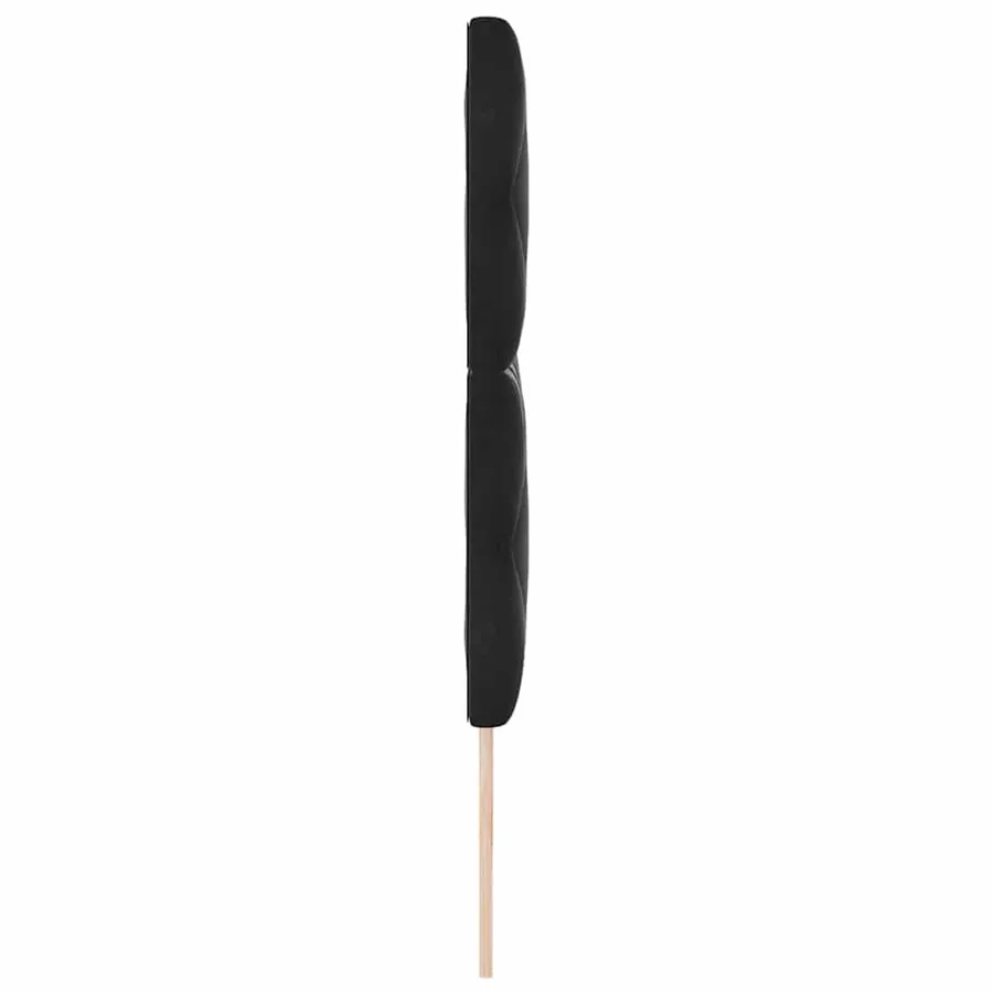 Tête de lit LED Noir 200 cm Velours - 6