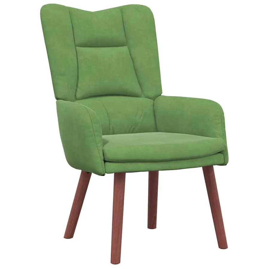 fauteuil Vert clair 63 x 67 x 94 cm Velours - 2
