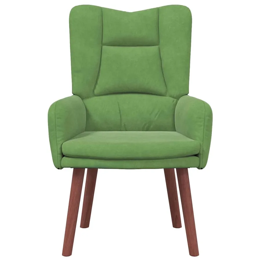 fauteuil Vert clair 63 x 67 x 94 cm Velours - 4