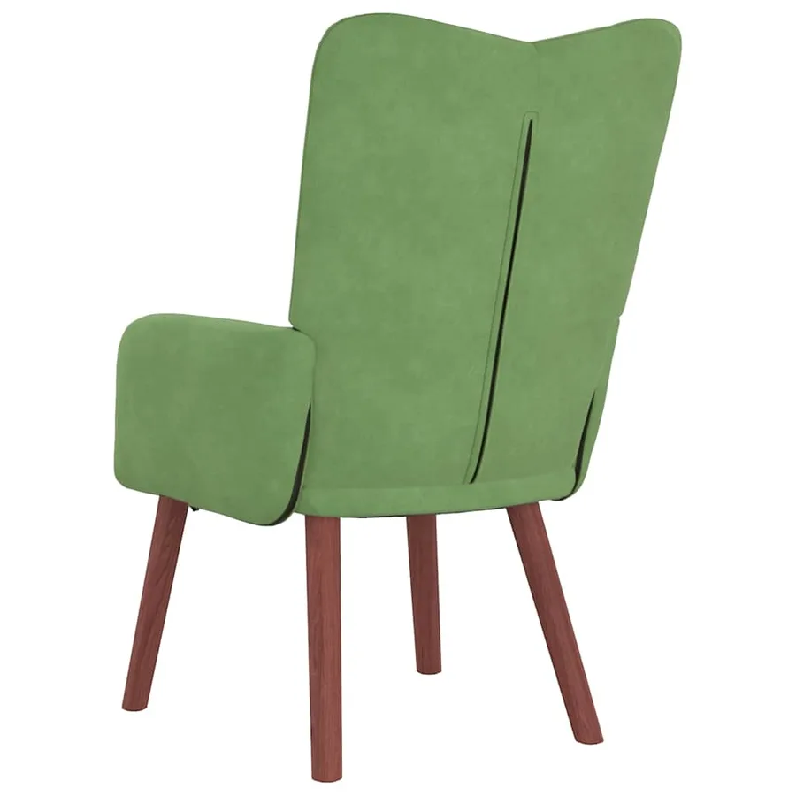 fauteuil Vert clair 63 x 67 x 94 cm Velours - 6