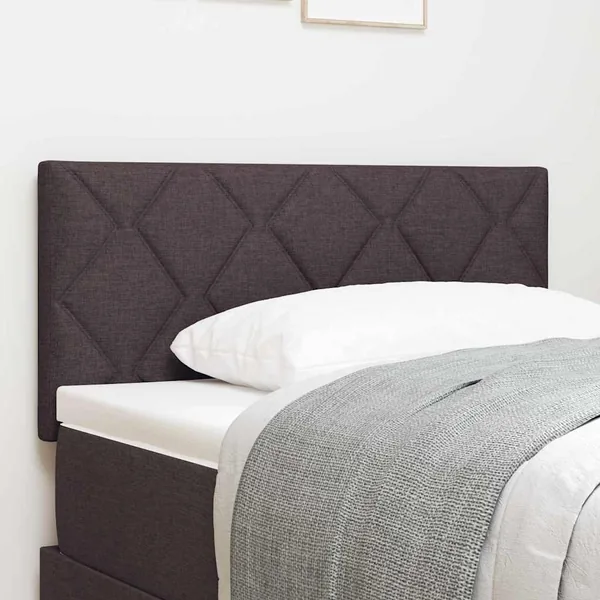 Tête de lit Marron foncé 90 cm tissu