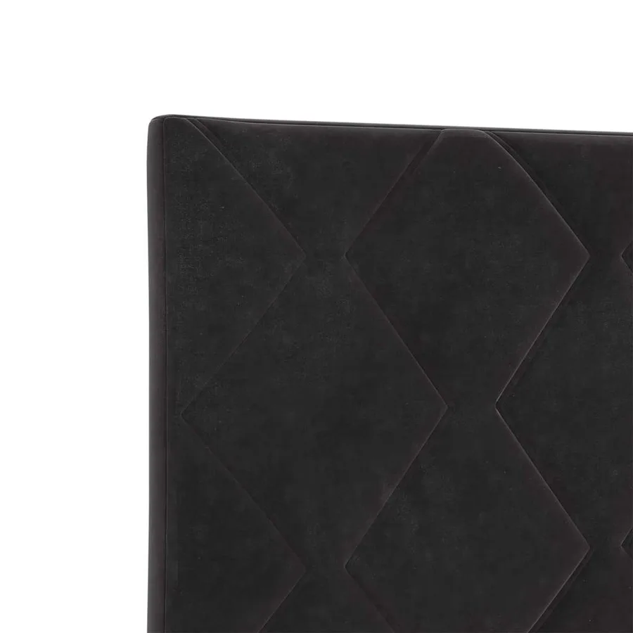 Tête de lit Noir 144 cm Velours - 7
