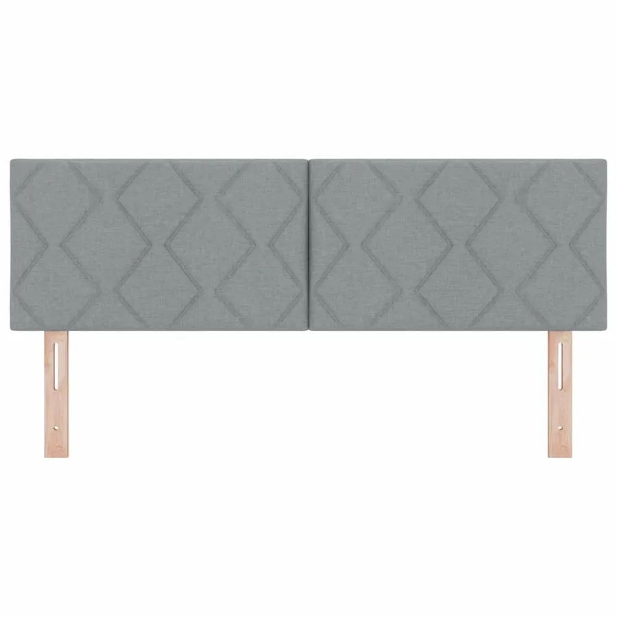 Tête de lit LED Gris clair 160 cm tissu - 5