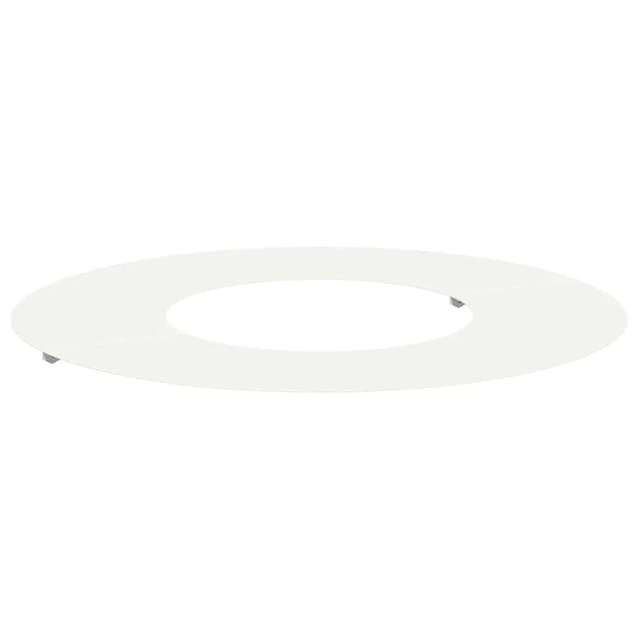 adapté pour anneau d'arbre plat Blanc Ø30/60 cm Acier - 2
