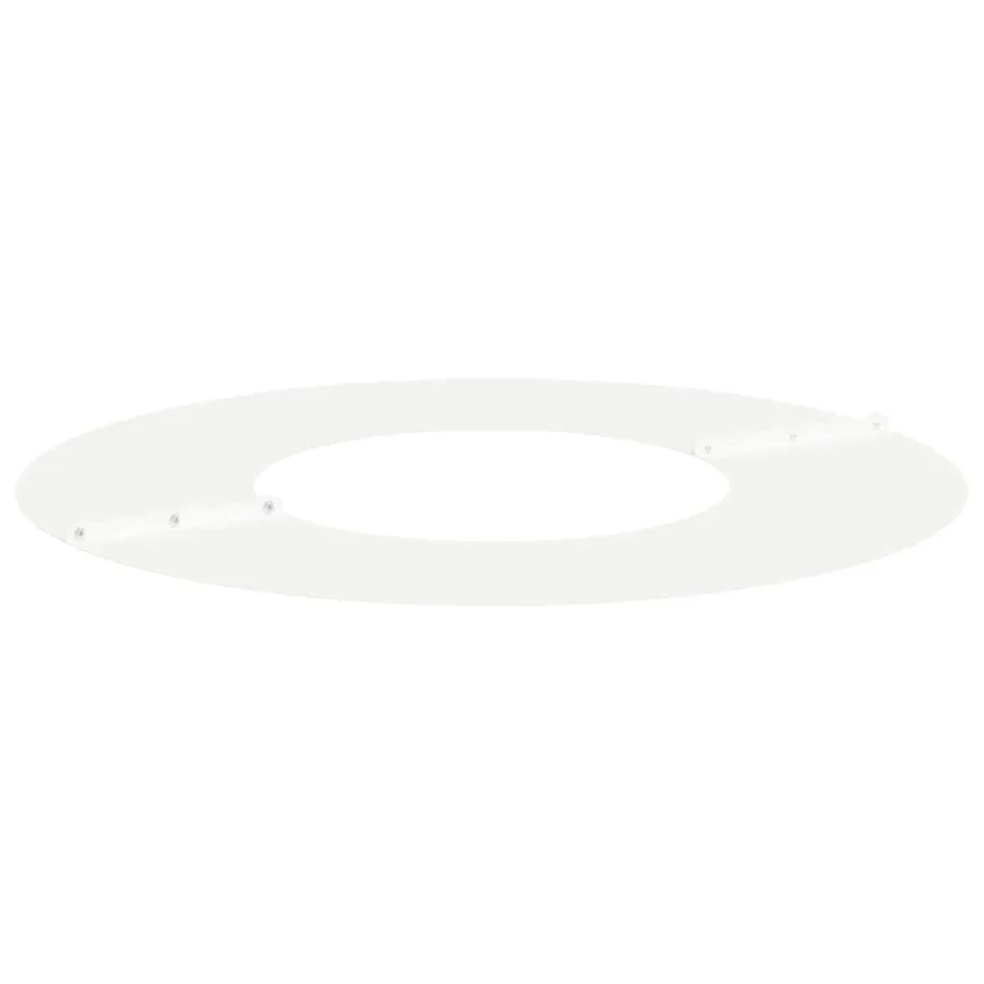 adapté pour anneau d'arbre plat Blanc Ø30/60 cm Acier - 4