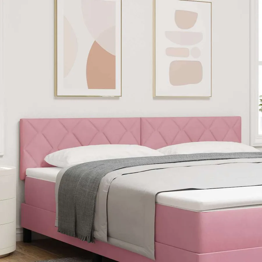 Tête de lit Rose 180 cm Velours