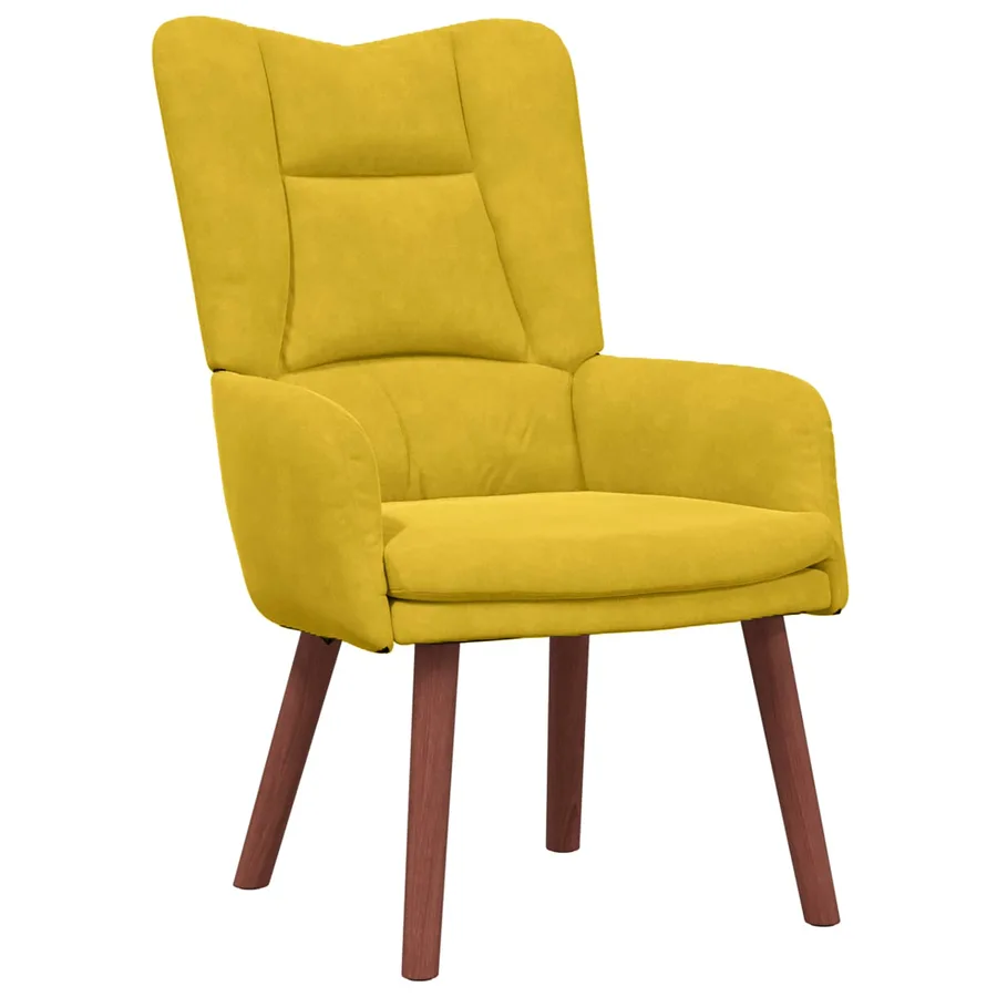 fauteuil Jaune 63 x 67 x 94 cm Velours - 2