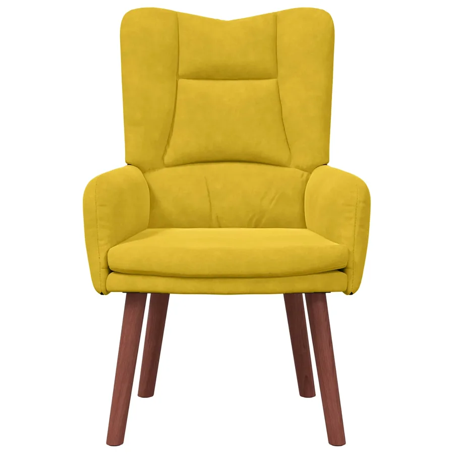 fauteuil Jaune 63 x 67 x 94 cm Velours - 4