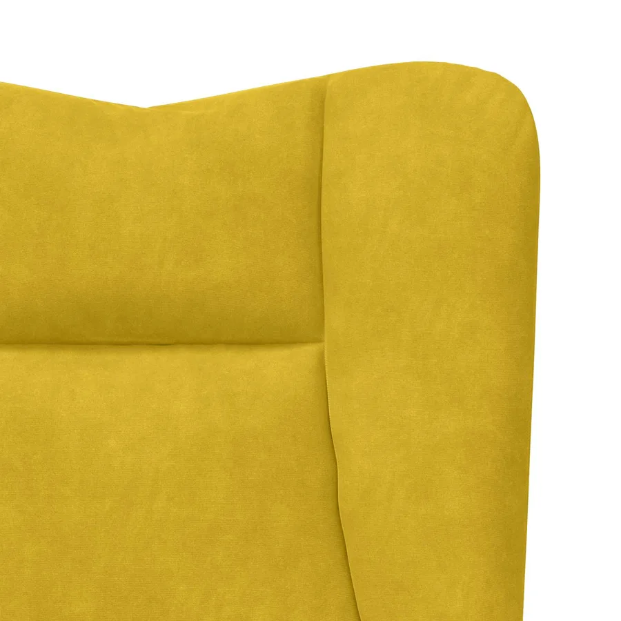 fauteuil Jaune 63 x 67 x 94 cm Velours - 7
