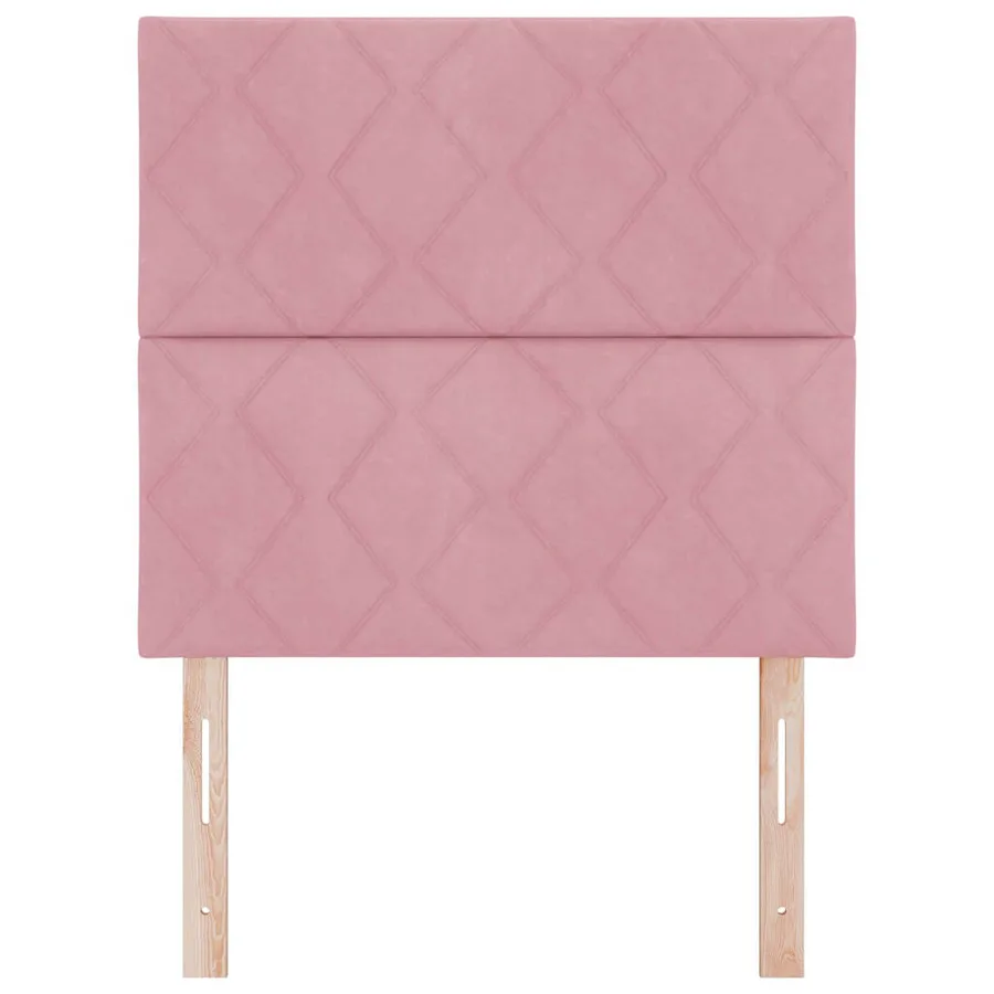 Tête de lit Rose 90 cm Velours - 4