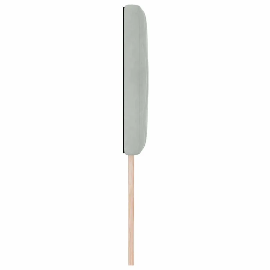 Tête de lit LED Gris clair 80 cm Velours - 6