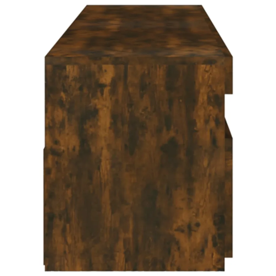 Meubles TV avec lumières LED 2 pcs Chêne fumé 75x35x40 cm - 7